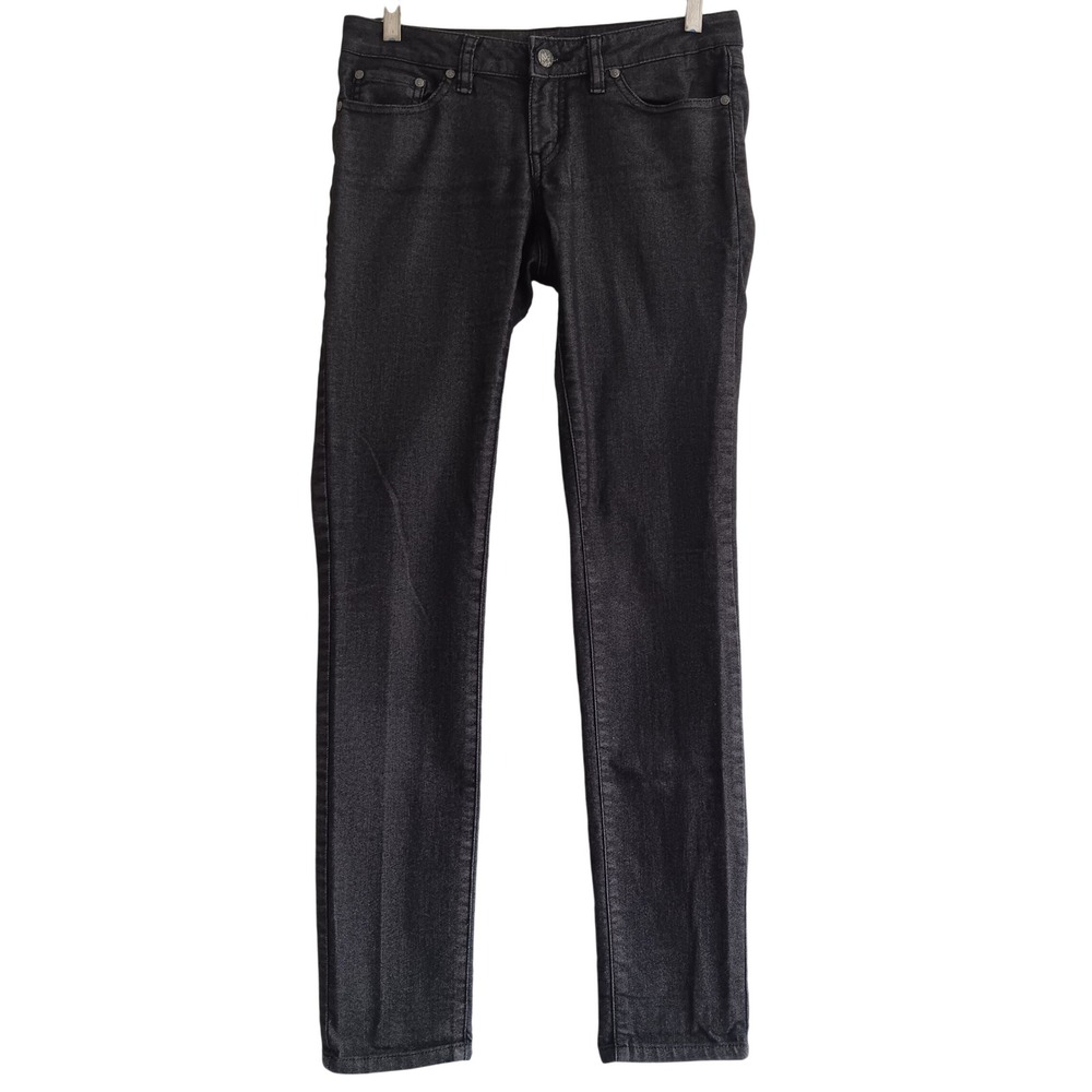 Prana Skinny Jeans Womens 2/26 *30x32 Charcoal Grey Stretch Denim Outdoor Casual